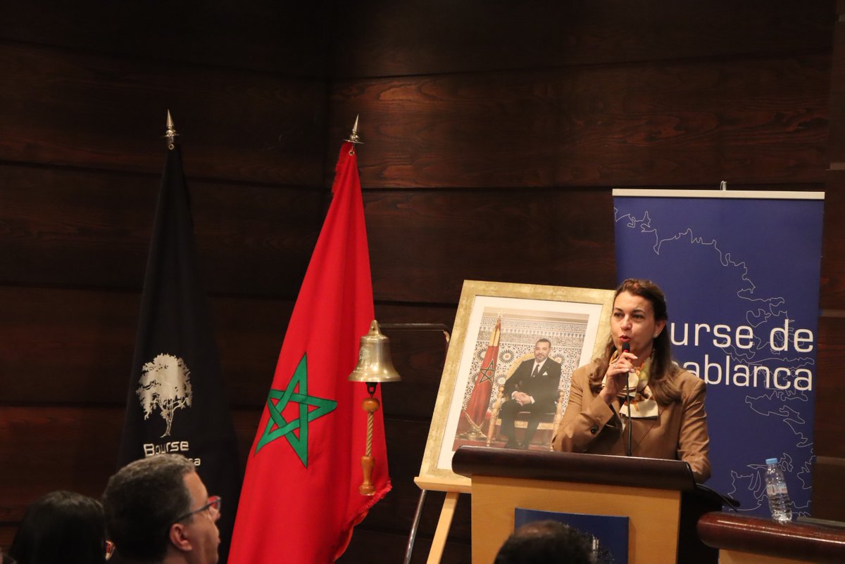 ENSA_MA's tweet image. Les élèves de l&apos;ENSA effectuent une visite à la bourse de Casablanca