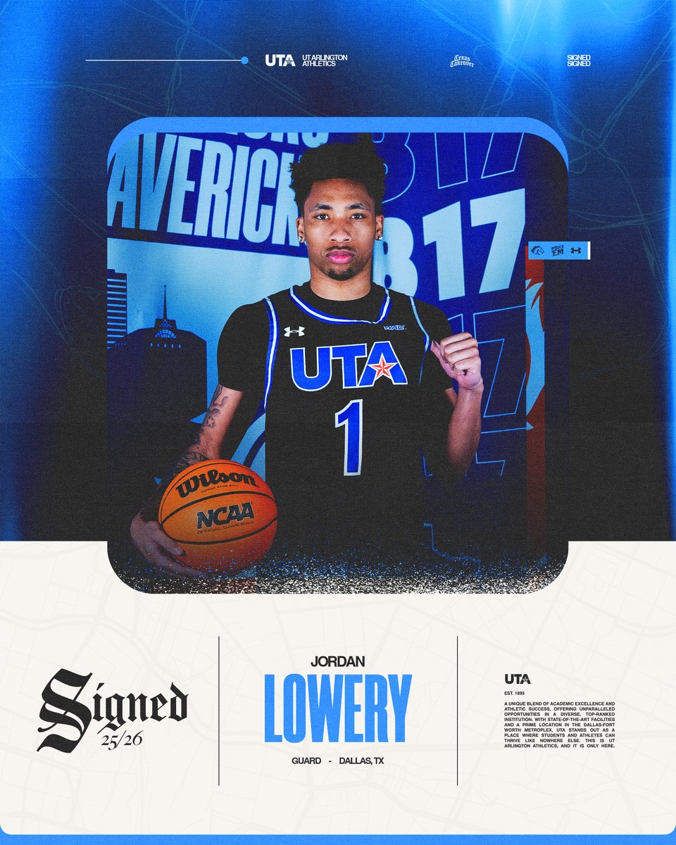 UT Arlington Men’s Basketball (@utamavsmbb) on Twitter photo 🖋️ 𝒮𝒾𝑔𝓃𝑒𝒹, 𝓈𝑒𝒶𝓁𝑒𝒹, 𝒹𝑒𝓁𝒾𝓋𝑒𝓇𝑒𝒹! Welcome home, <a href="/IamJordanLowery/">Jordan Lowery</a>! Read more about the Denton Guyer standout ⤵️
🔗: bit.ly/MBBMavsSignLow…
#BuckEm🐎 | #EmptyTheTank🪫 🖋️ 𝒮𝒾𝑔𝓃𝑒𝒹, 𝓈𝑒𝒶𝓁𝑒𝒹, 𝒹𝑒𝓁𝒾𝓋𝑒𝓇𝑒𝒹! Welcome home, <a href="/IamJordanLowery/">Jordan Lowery</a>! Read more about the Denton Guyer standout ⤵️
🔗: bit.ly/MBBMavsSignLow…
#BuckEm🐎 | #EmptyTheTank🪫