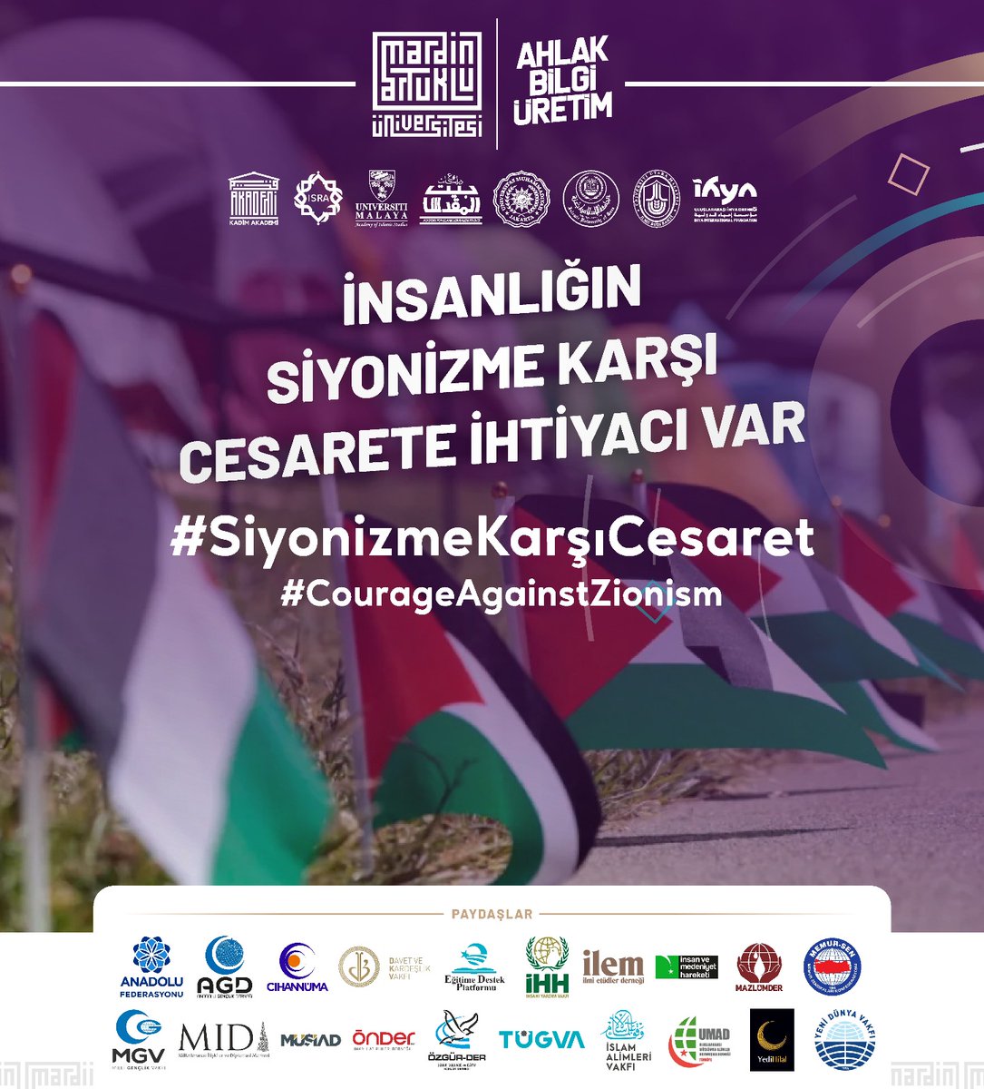 Siyonizmin yok olması için,
İnananların birliği şart...

İNSANLIĞIN SİYONİZME KARŞI CESARETE İHTİYACI VAR.

#SiyonizmeKarşıCesaret
#CourageAgainstZionism