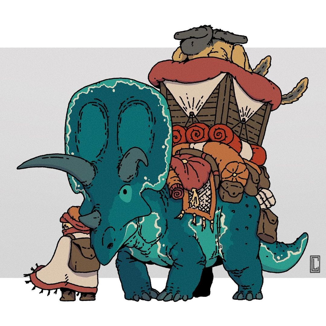 First 4 Clanaghan Dinosaur Caravan artwork