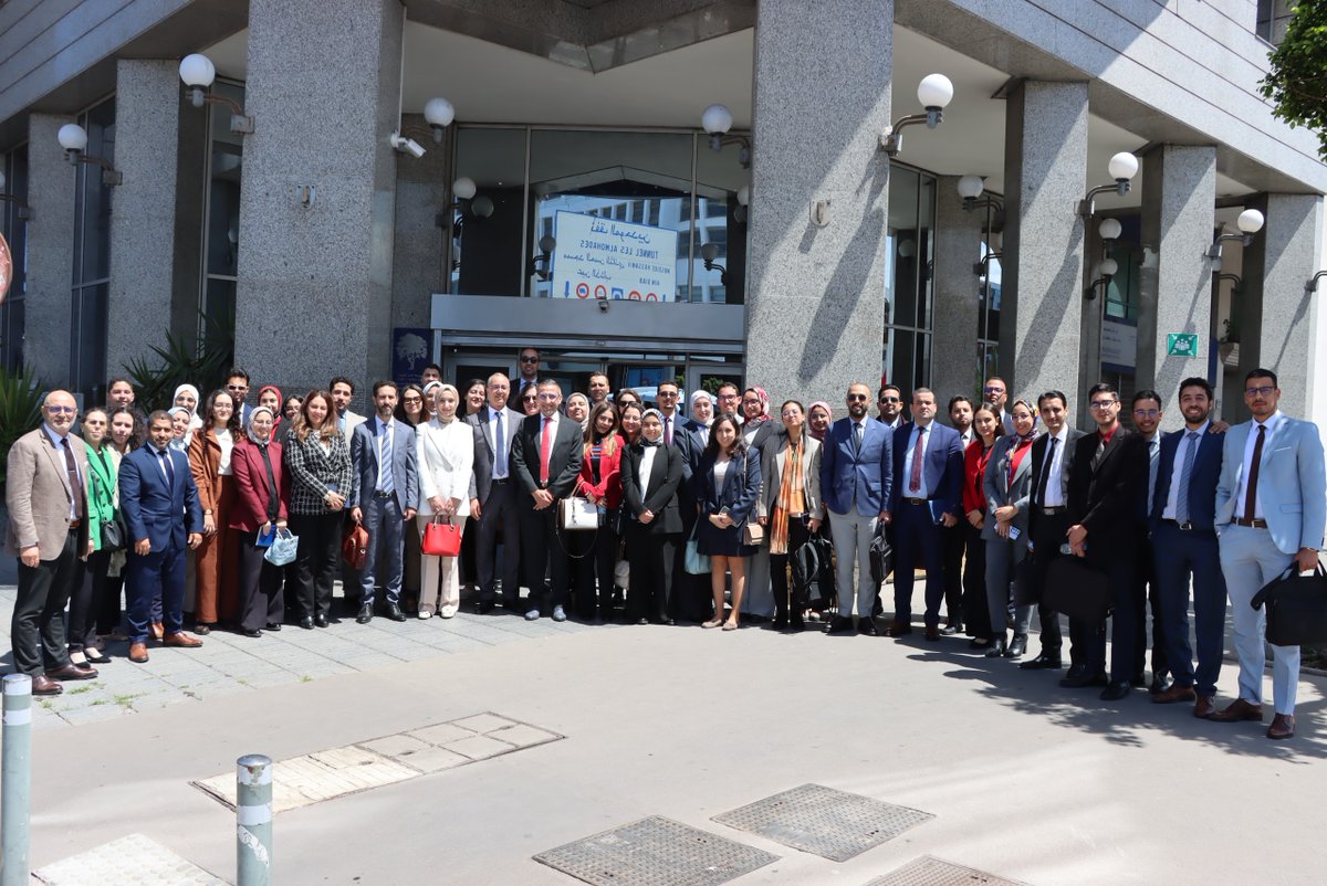 ENSA_MA's tweet image. Les élèves de l&apos;ENSA effectuent une visite à la bourse de Casablanca