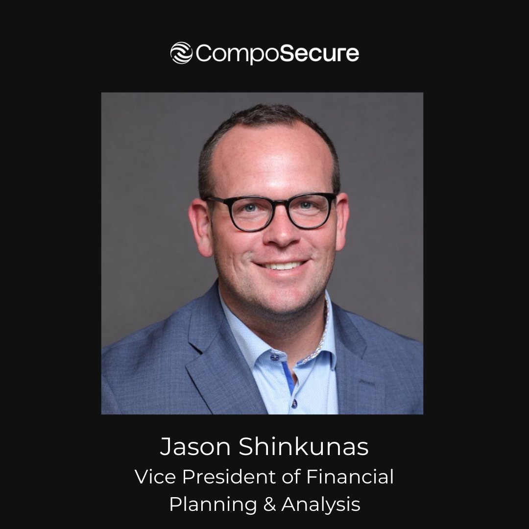 CompoSecure's tweet image. ▶️ #ExecutiveSpotlight: Jason Shinkunas has been appointed CompoSecure&apos;s new Vice President of Financial Planning &amp;amp; Analysis.

Jason brings over 20 years of experience in financial planning, analysis, and treasury leadership.

Congratulations, Jason! 
 
#TopWorkplaces