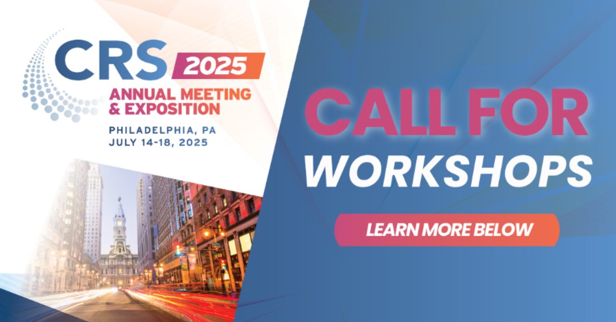 Controlled Release Society (@crsscience) on Twitter photo Host an Educational Workshop during the CRS 2025 Annual Meeting and Exposition! Seize the opportunity to share your research at this must-attend conference with over 1,700 international attendees: ow.ly/fcjy50VrS6W
๐ซTips for exploring Philadelphia: <a href="/discoverPHL/">discoverPHL</a> Host an Educational Workshop during the CRS 2025 Annual Meeting and Exposition! Seize the opportunity to share your research at this must-attend conference with over 1,700 international attendees: ow.ly/fcjy50VrS6W
๐ซTips for exploring Philadelphia: <a href="/discoverPHL/">discoverPHL</a>