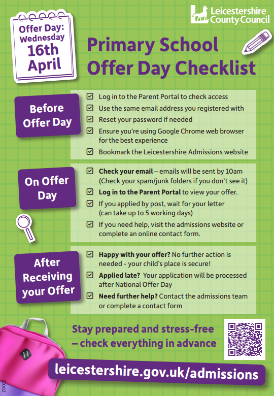 We are excited to welcome all of our new families for the 2025 intake. We will be in the office sending out welcome information from 28th April, if you have any questions please contact the office team - admin@wooldenhill.org