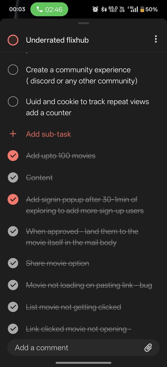 Hardik Kamboj (@hdkamboj) on Twitter photo LFGGGGGGG 🥳🥳🥳🥳
100+ movies completed guys!!!!
<a href="/Underrated_flix/">Underrated Flixhub</a> FTW
Man tracking smaller goals is so satisfying while building, I'm so happy I didn't give up on this project!
Thank you for all the support ❤️📽️ LFGGGGGGG 🥳🥳🥳🥳
100+ movies completed guys!!!!
<a href="/Underrated_flix/">Underrated Flixhub</a> FTW
Man tracking smaller goals is so satisfying while building, I'm so happy I didn't give up on this project!
Thank you for all the support ❤️📽️