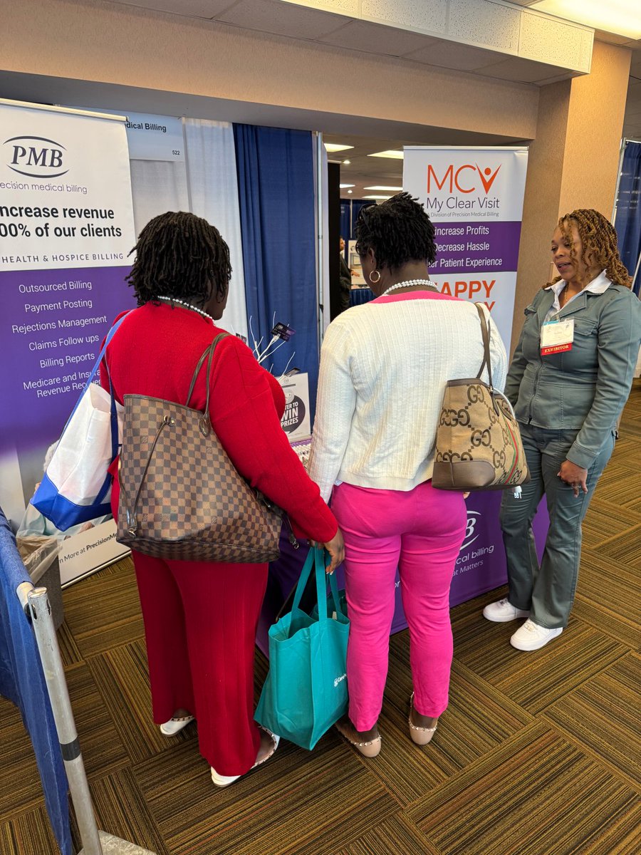 precisionMB's tweet photo. Great discussions happening at #NEHCC2025! Don’t miss out—come chat with our team!

#MedicalBilling #HomeHealthBilling #HospiceBilling #RevenueCycle #BillingTips #HealthcareFinance #PMB30 #PMBatNEHCC #NEHCC2025 #PMBInstitute https://t.co/M9yKC2rn2A