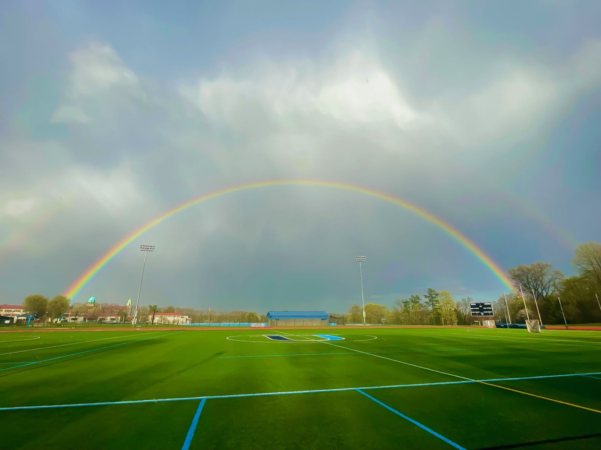A rainbow over campus to wrap up the week? We’ll take it. 🌈

Happy Easter break, #MightyMacs!
