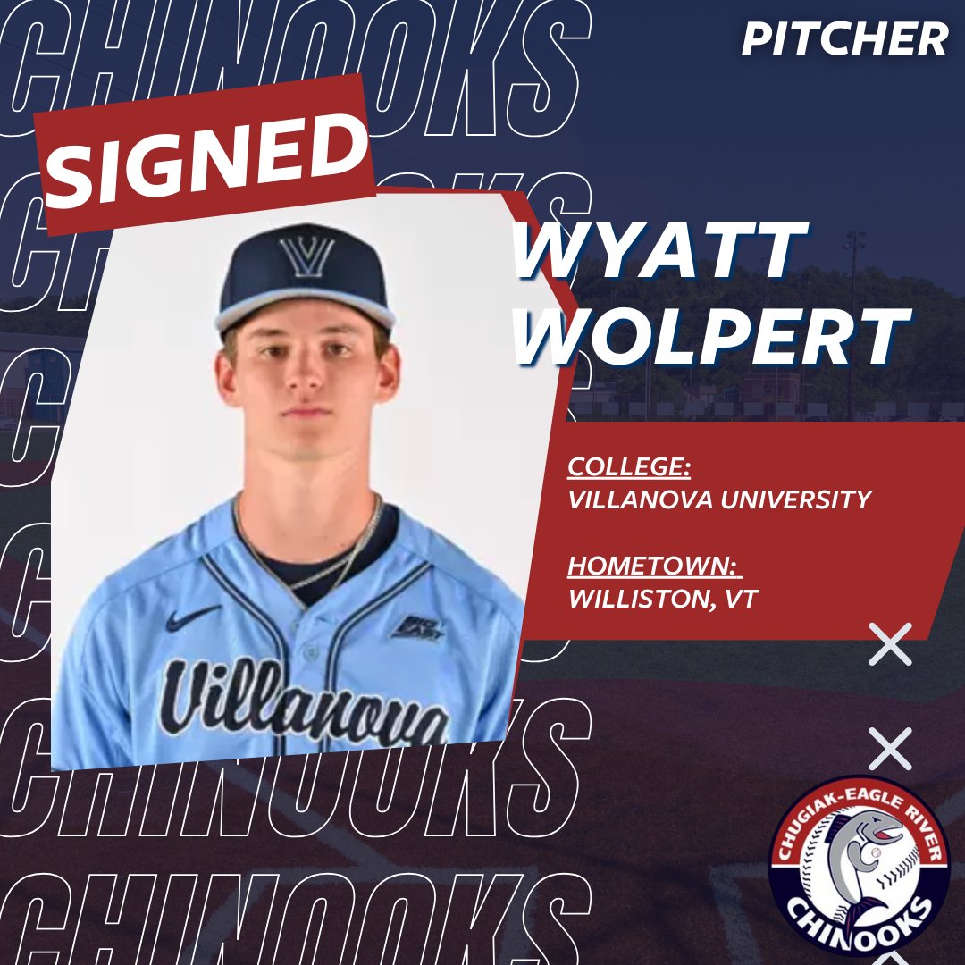 SIGNED

<a href="/wyatt_wolpert/">Wyatt Wolpert</a> has signed to play with the Chinooks this Summer 2025. Wolpert will be a pitcher and comes from Villanova University.

#ChinooksBaseball #BaseballSigning #Signing #Nooks #NooksNation #RollNooks #FishOn #Baseball