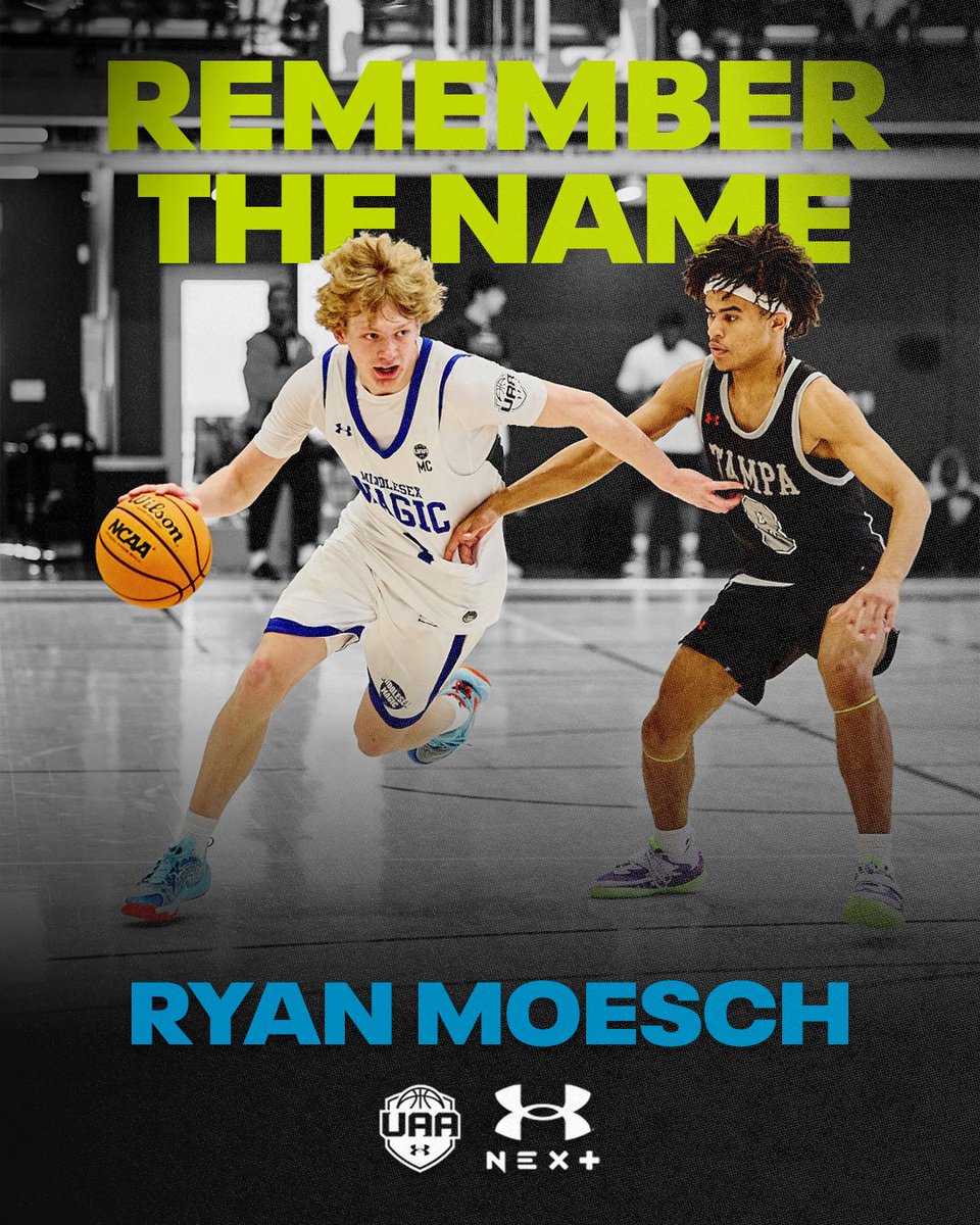 UANextBHoops's tweet image. Remember the name - @RyanMoesch . The next great floor general out of @MiddlesexMagic 📈🔥 #uanext