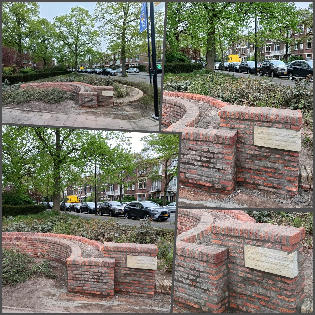 #80jaarbevrijding | Mooi! Het 'vergeten monument' op de hoek KerklaanLindelaan wordt in ere hersteld! De steen herdenkt de viering van de bevrijding van Rijswijk na de Tweede Wereldoorlog. Op 7 juli 1945 vierden de Rijswijkse inwoners de vrijheid na de lange periode van bezetting