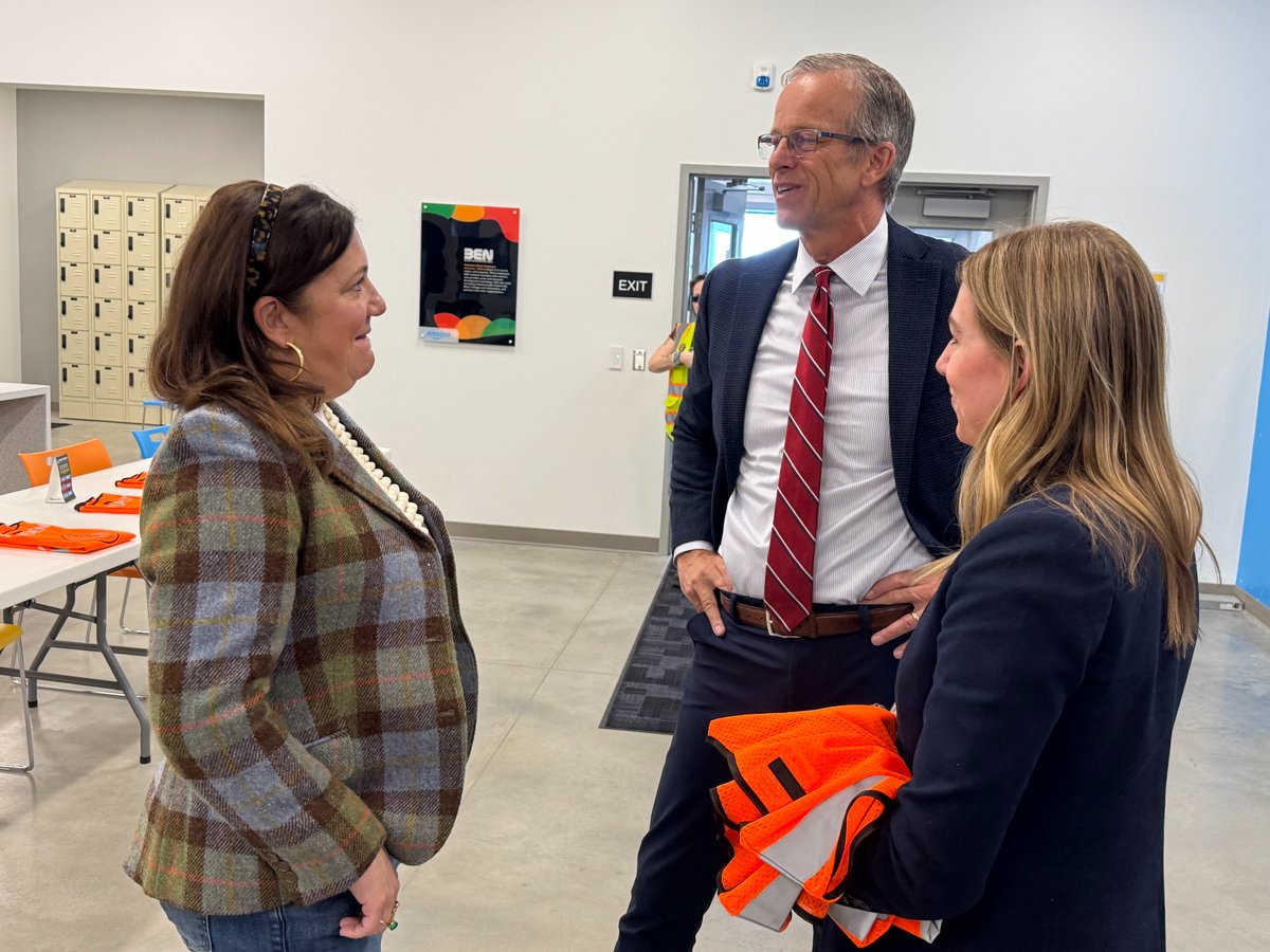 It was great to be in Box Elder today for the new Amazon distribution center ribbon cutting.