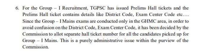 AspirantsTspsc's tweet photo. Dear TGPSC,

Please don’t destroy your credibility just to cover up your mistakes.

Instead of accepting the serious flaws in the Group-1 recruitment process, you're giving weak justifications that raise even more suspicion.

Why did you issue a new hall ticket for the Mains exam, instead of using the same one from Prelims — like UPSC does?
This decision breaks the tracking mechanism and opens the door for duplicate or fraudulent candidates to slip into the Mains stage.

You say it’s because Prelims had district codes and Mains was held only in GHMC area — but that logic doesn’t hold.
Even UPSC allows candidates to write Prelims in one city and Mains in another, but still uses the same hall ticket number to maintain integrity and traceability.

Let’s be honest — by issuing a fresh hall ticket for Mains, TGPSC gave itself the power to selectively allot exam centers. This move raises serious concerns. The hidden agenda is becoming obvious.

Using the same hall ticket with biometric data at both stages is the only way to ensure fairness and prevent impersonation.

Please stop covering mistakes with stories. Start taking accountability.

Honourable CM Sir @revanth_anumula
Lakhs of sincere aspirants are demanding answers.
Please appoint a Judicial Enquiry Committee to investigate the Group-1 irregularities and restore trust in the system.

@INCTelangana @Bmaheshgoud6666 @OffDSB @UttamINC @BVenkateshamIAS @KTRBRS @RakeshReddyBRS @KaushikReddyBRS @sravandasoju @BRSHarish @bandisanjay_bjp @kishanreddybjp @Eatala_Rajender @Arvindharmapuri @RaghunandanraoM @maheshreddy_bjp @AnjiReddy_BJP @the_hindu @DeccanChronicle @SakshiJobs @IndiaToday @aajtak @Bhatti_Mallu @CoreenaSuares2
