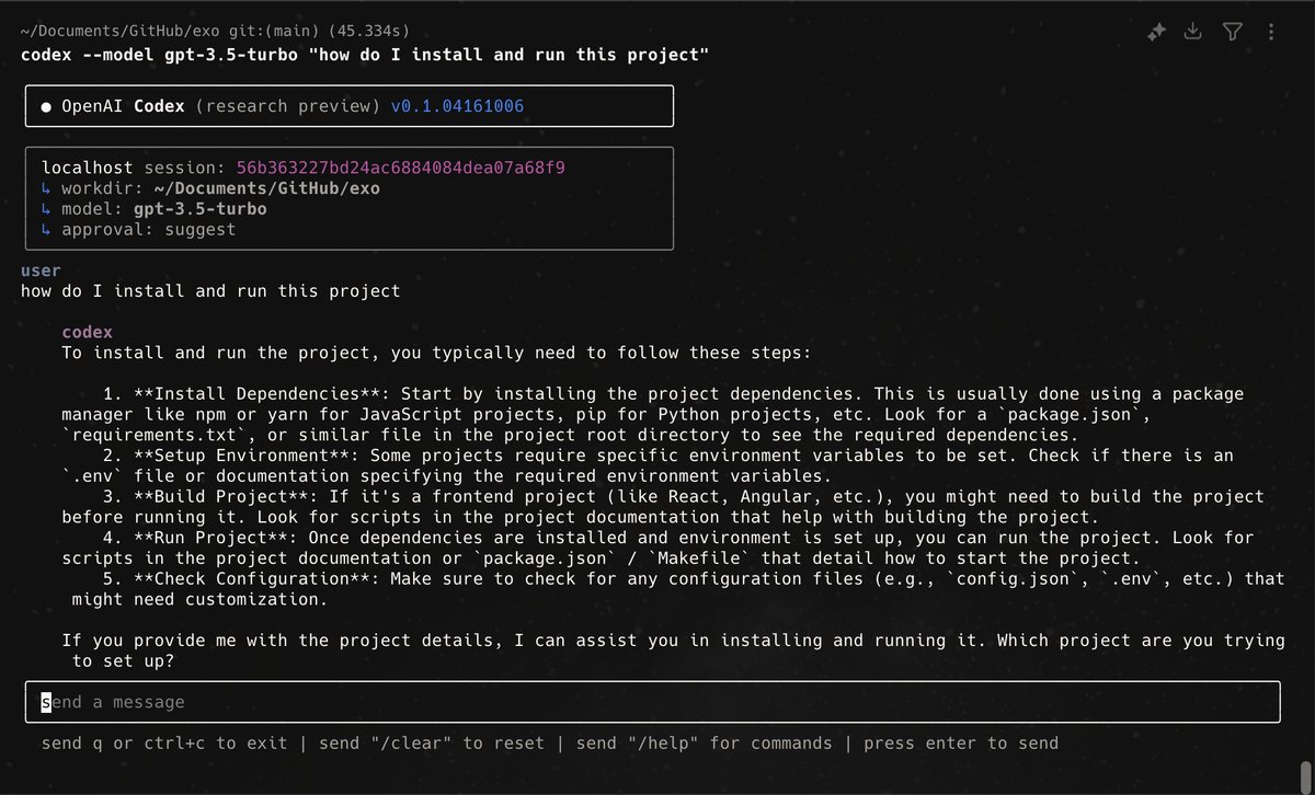 cadenmackenzie's tweet photo. @OpenAIDevs The default o4-mini is not working for me either. Also, should it have context about the current working folder? It doesn't seem to have context https://t.co/tl928INShP