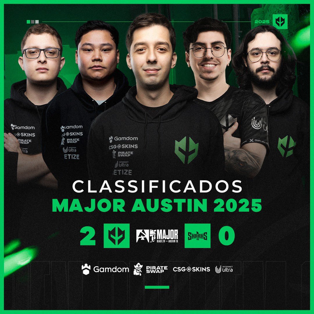 ESTAMOS NO MAJOR P*%#@

Vencemos a Sharks por 2x0 e cravamos nossa vaga em Austin!

VAMOOOS 💚

Nos vemos em junho no Texas 🤠

#GoIMP #IMPCS2 #IMPCAMP