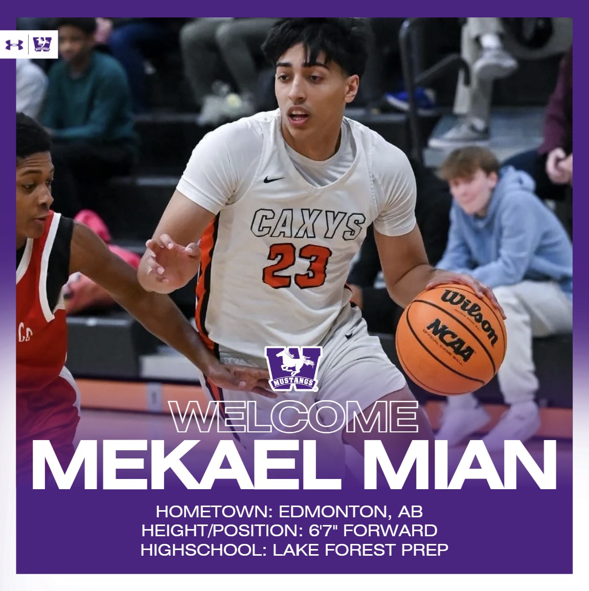Mustangs welcome their 3rd addition to the 2025 recruiting class <a href="/MekaelMian/">Mekael Mian</a> 6'7 Forward from Lake Forest Prep in Illinois 
#WesternBasketball #RunWithUs