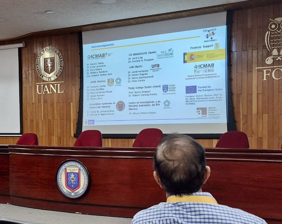 Apreciamos su presencia y conocimiento, Dra. Rosario Núñez, ICMAB-CSIC, España por su conferencia: “Clústeres de boro inorgánicos: pequeños desconocidos con un gran potencial”, en el #EQI2025 #Boron #InorganicChemistry #Cluster
