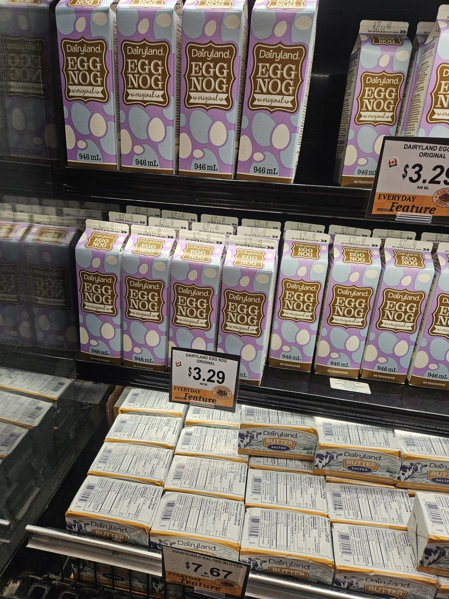 Um, dear Canada. Egg nog belongs to Christmas time. Not Easter. Thanks