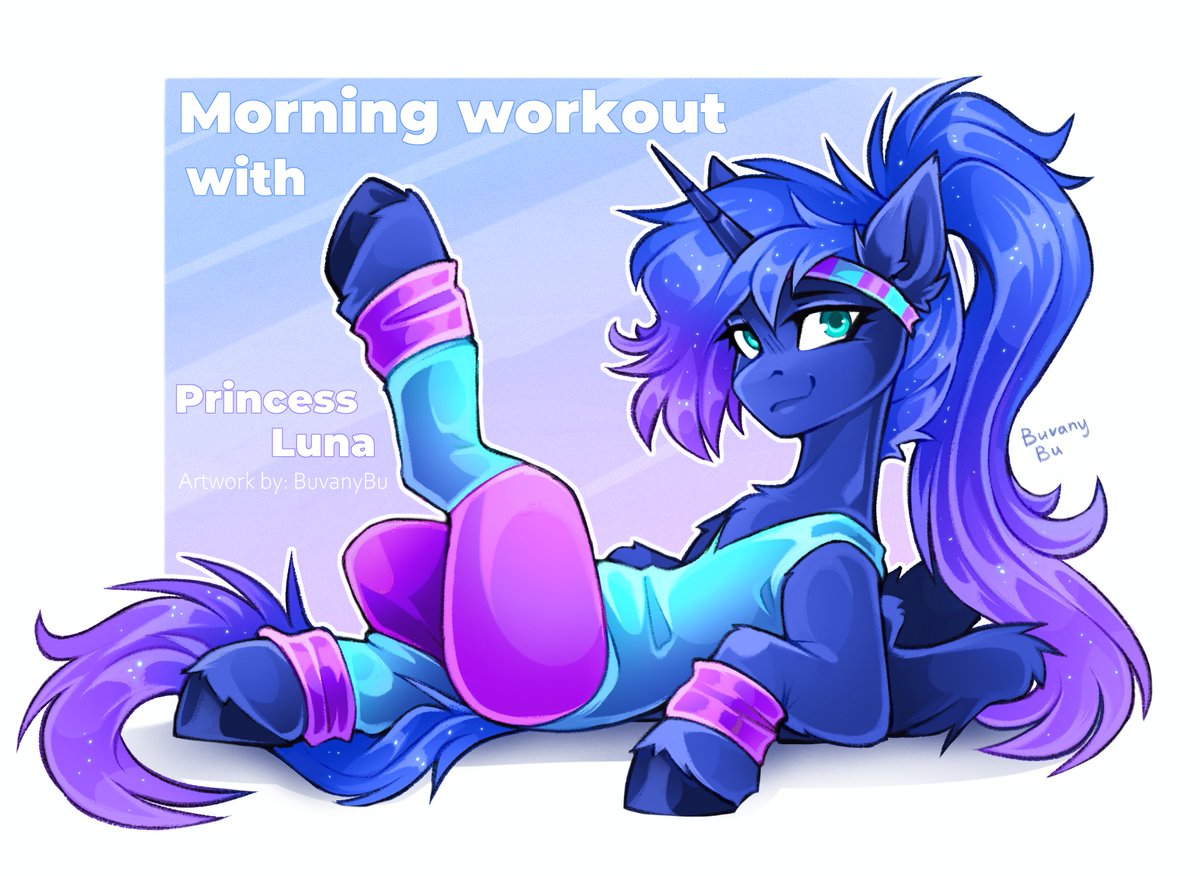 BuBuvany's tweet photo. Time to stretch!
#mlp #Pony #PrincessLuna https://t.co/6qRJyYPMvX