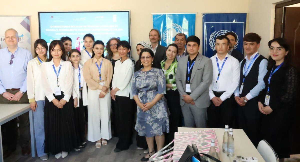 Pleased to visit the newly opened center in "Zingiron" mahalla, #Shakhrisabz aimed to empower young people by providing them with entrepreneurship, language, and digital skills, as well as ensuring their active participation in decision-making.