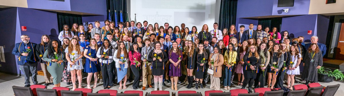 HVCC (@hudsonvalleycc) on Twitter photo Last week, 75 HVCC students were inducted into the <a href="/PHITHETAKAPPA/">Phi Theta Kappa Honor Society</a> Honor Society at an annual induction ceremony in the BTC auditorium. PTK recognizes students who meet the highest levels of academic achievement and community service.
Congratulations, new PTK members! 👏 Last week, 75 HVCC students were inducted into the <a href="/PHITHETAKAPPA/">Phi Theta Kappa Honor Society</a> Honor Society at an annual induction ceremony in the BTC auditorium. PTK recognizes students who meet the highest levels of academic achievement and community service.
Congratulations, new PTK members! 👏