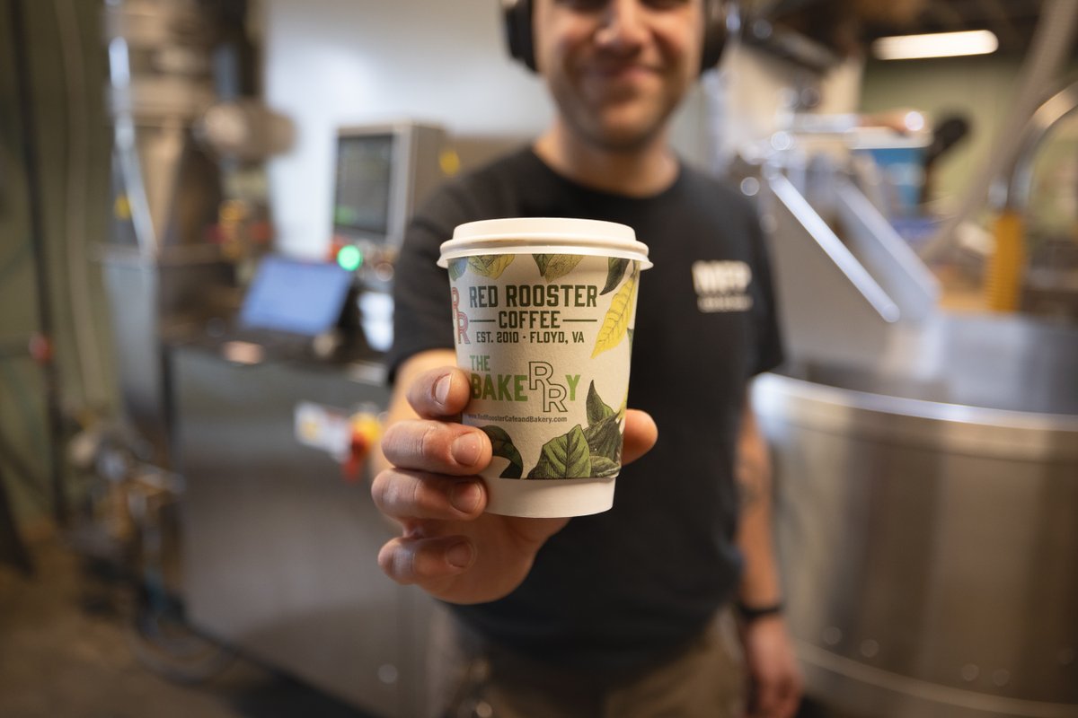 Coffee Roaster @zachvwiley taking RR togo after another solid day roasting those high quality consciously sourced organic premium beans to perfection 😉  #coffeeroaster #redroostercoffee