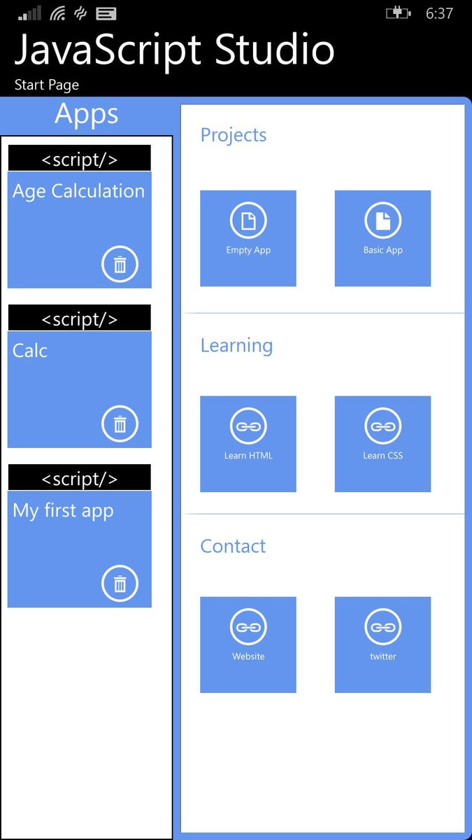 jscriptstudio's tweet image. Back in 2015 this was our JavaScript Studio app designed  🥰   apps.arrowatllc.com/javascriptstud…