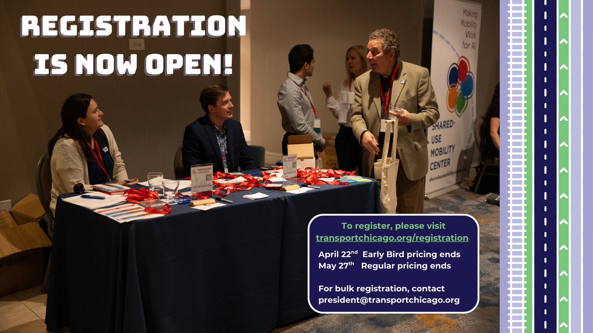 Registration for Transport Chicago 2025 is now officially open! Grab early bird pricing until Tuesday, April 22.

Go to lnkd.in/gjA5En9K to register today.