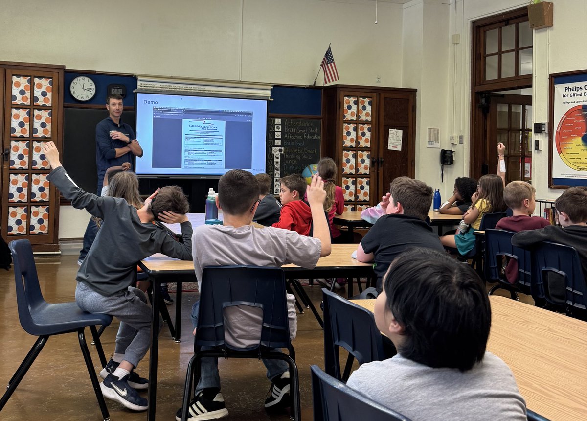 Mr. Hudson, pre-sales director <a href="/SocotraTech/">Socotra</a> spoke with WINGS students at our Career Week. Students learned about the many facets to his job at this insurance platform. <a href="/PhelpsCenter/">Phelps Center</a>