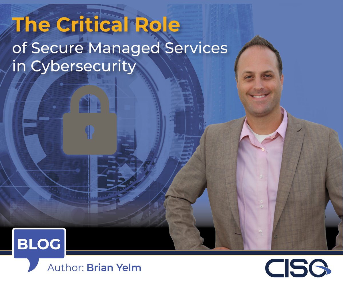 In this week’s CISO Blog, Brian Yelm, Managing Director of Secured Managed Services (SMS) at CISO Global, shares about the essential role that having a Secured Managed Services provider has on preventing and remediating cybersecurity breaches. 
Read more: ciso.inc/blog-posts/the…