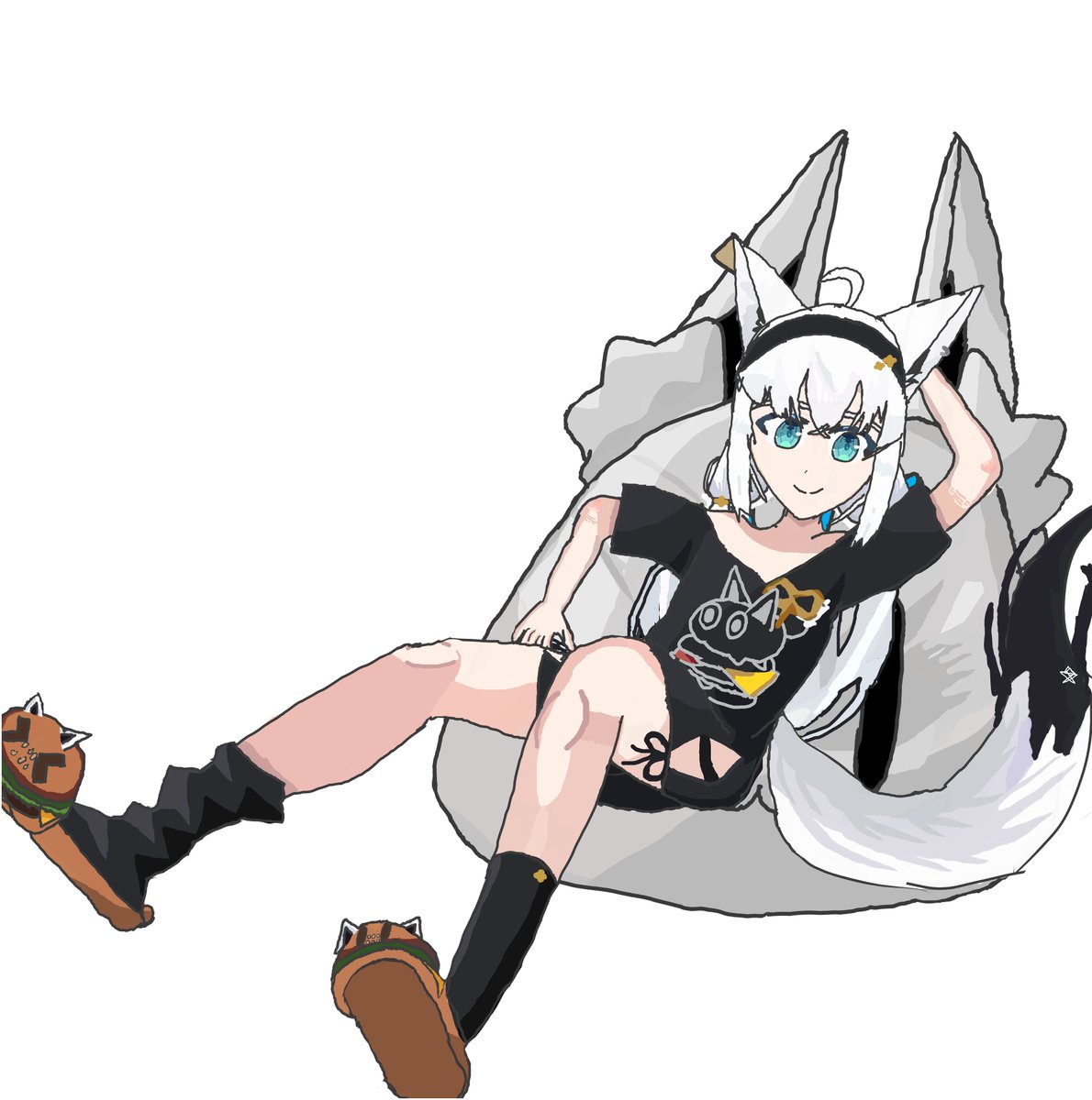 #絵フブキ ビーンバッグフブキ