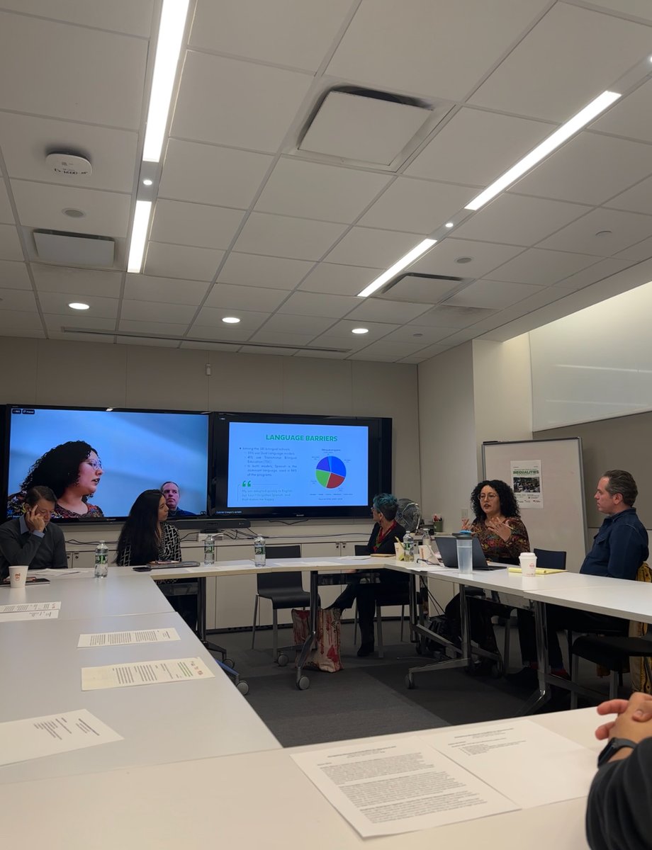 Equity for Children Board Member Stephanie Rodriguez shared urgent insights on newly arrived Latin American migrant families in NYC.

Children face barriers to school enrollment, language access, mental health care &amp; stable housing.
#MigrantRight #EducationEquity #ChildWellbeing