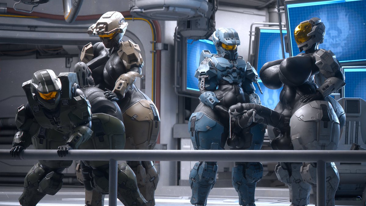 Runn1nOn's tweet photo. Some Post Brief mission prep for blue team.

Thank you @Rosey_Ginger for the commission!
#NSfw #nsfwart #Halo #Haloinfinite #blender #blenderart https://t.co/AcvmL2IGMM
