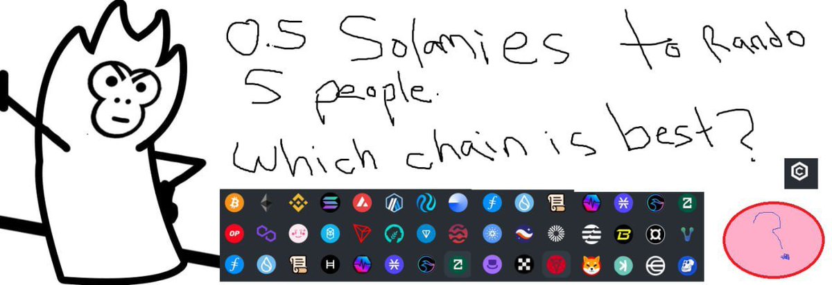 🎁 CONTEST 🎁 

0.5 SOL to 5 random people. What chain is best?

Like, comment, retweet and follow on Twitter