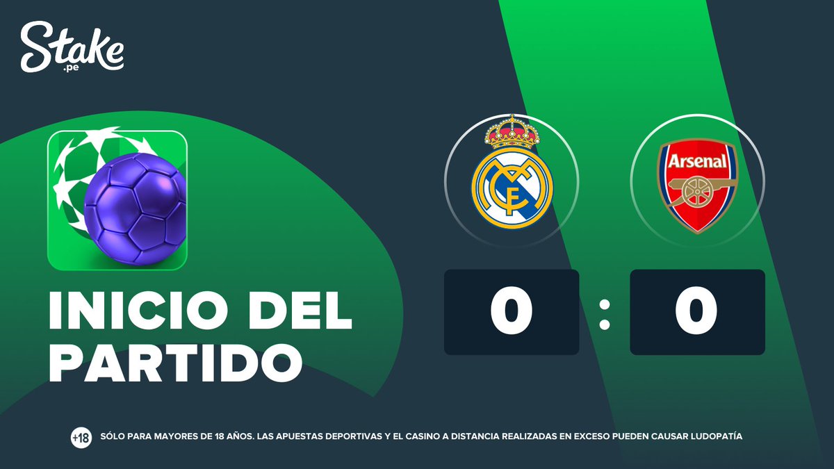 PeruStake's tweet photo. #RMvsARS por #ChampionsLeague 🏆
Inician las acciones en el Bernabeu 🏟️
Apuesta aquí: https://t.co/iPqZBD2t78 https://t.co/P9YNKspy7o