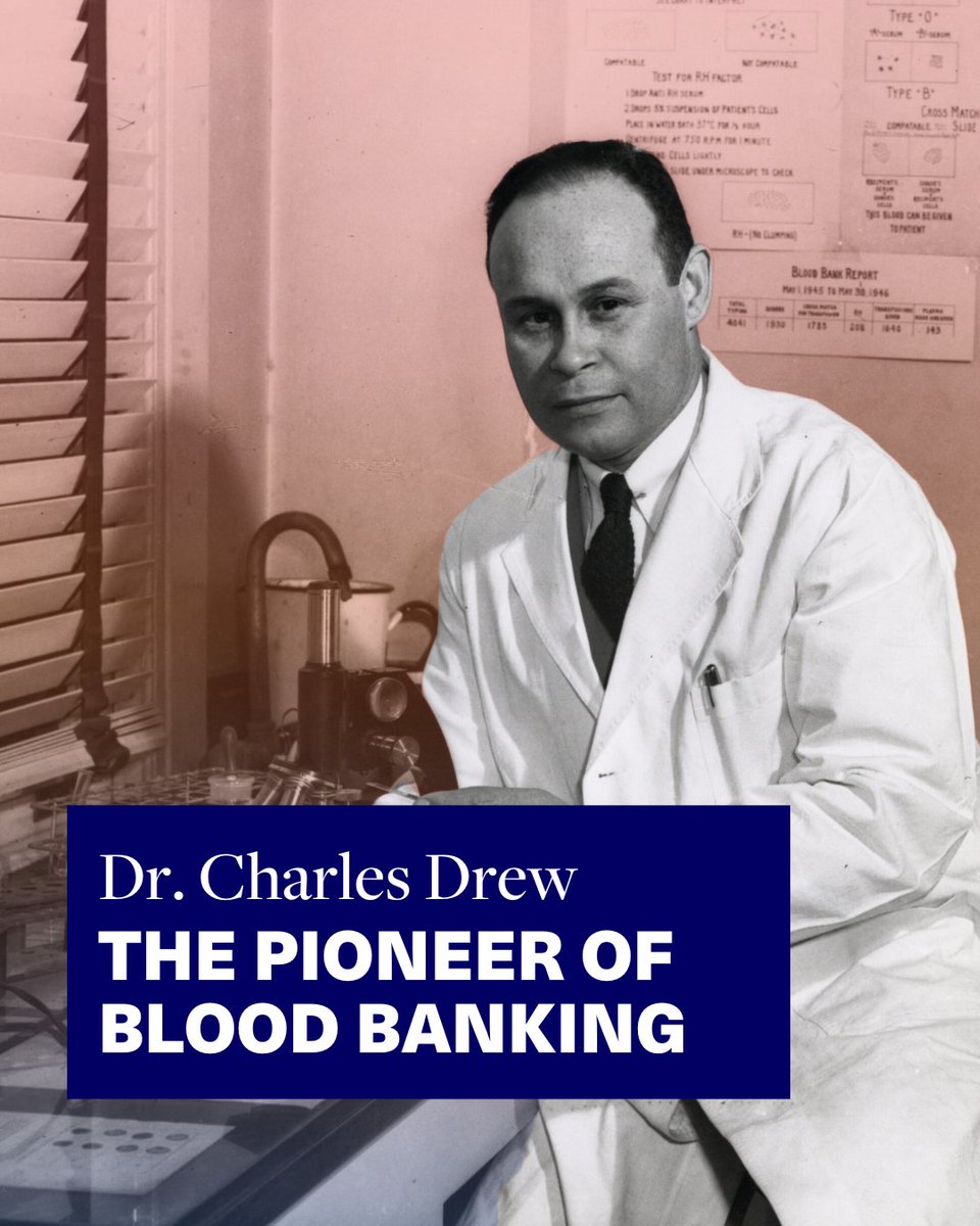 Dr. Charles Drew revolutionized modern medicine by pioneering blood banking, saving countless lives. His legacy lives on through innovation, advocacy, and education. Read our latest blog to learn how his impact continues to inspire future STEM leaders: bit.ly/3FPJZKI