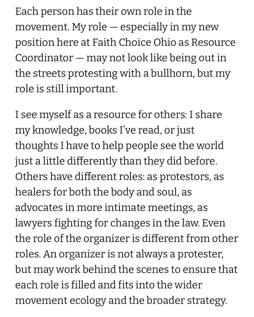 📖📚Resource Coordinator Kelley Fox provides a powerful reflection on “Learning Your Lane” &amp; gives a great list of resources to help you think through your role in justice work! 

Read Kelley’s full blog article here: faithchoiceohio.org/blog/learning-…