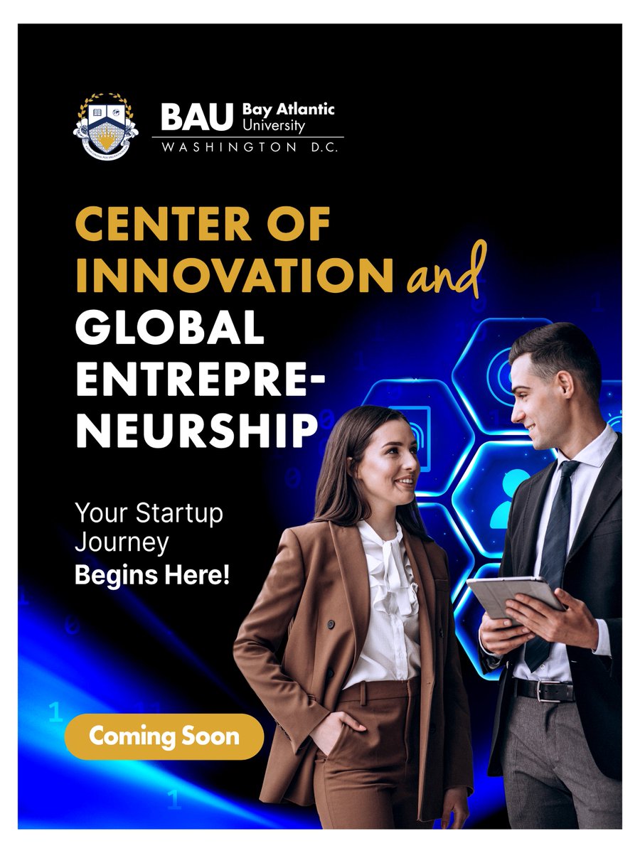 🚨 Sneak Peek Alert! 🚨

Two new hubs are launching at BAU:
💡 Center of Innovation &amp; Global Entrepreneurship
🛡️ Cyber Edge Innovation Hub

Your journey begins here. Stay tuned for more details!
#BAUInnovation #CyberEdgeHub #StartupJourney #GlobalEntrepreneurs