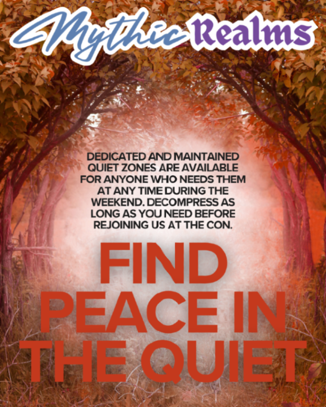 artefaktual's tweet photo. Need to unwind? Our Quiet Zones at Mythic Realms provide low-sensory space to recharge. Your comfort matters. #mythicrealms2025
https://t.co/wgZrUX3Ji9 https://t.co/RZNEXUPsfY