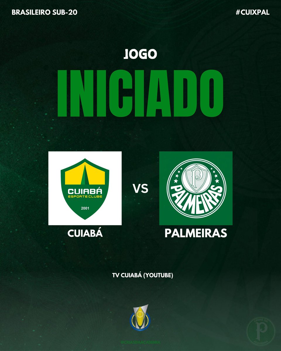 CriasDaAcademia's tweet photo. Bola rolando!
VAMOS GANHAR, PORCO! 👊🐷
🏆 Brasileiro Sub-20 | 6ª rodada - 1ª fase
#CriasDaAcademia #CUIxPAL https://t.co/EkJkWHV36H