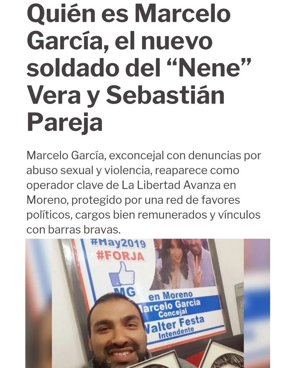 augustogrinner's tweet photo. En La Libertad Avanza NO PUEDEN PARAR de meter kirchneristas, es increíble. 👀

Hoy nos enteramos del caso de Marcelo García, ex funcionario y ex concejal DE CRISTINA Y ALBERTO FERNÁNDEZ, y por si no era suficiente, además denunciado por abuso sexual y por violencia.

Nota completa de @RealpolitikOK y @SSautel:
https://t.co/2Cc38FBERr