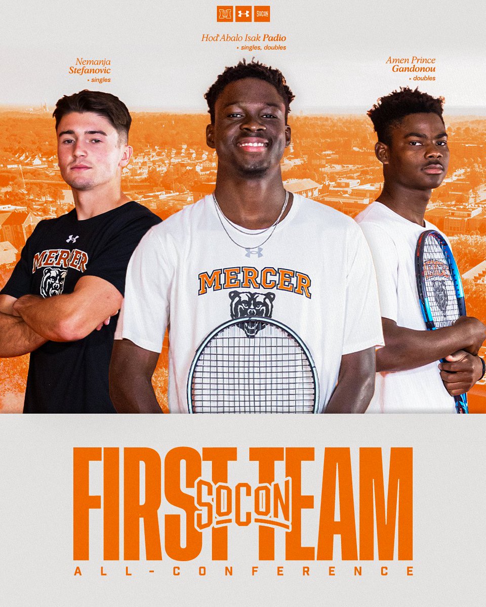 Nemanja Stefanovic and Hob'Abdalo Isak Padio are among the 1st Team selections for the All-<a href="/SoConSports/">The Southern Conference</a> Singles Team.

Padio and partner Amen Prince Gandonou are named a 1st Team All-<a href="/SoConSports/">The Southern Conference</a> doubles tandem.

#RoarTogether