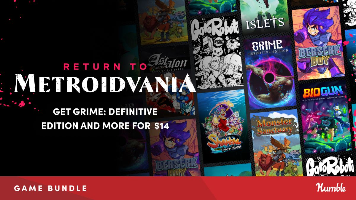 So grateful to <a href="/humble/">Humble Bundle</a> for featuring 🧿 GRIME in Return of Metroidvania!! 🥳 🙌

<a href="/Play_GRIME/">GRIME</a> 🛡️by Clover Bite offers some anatomical horror 🩸- and it’s bundled with some of the best Metroidvanias right now! 🤩✨

Find more at: humblebundle.com/games/return-t…
