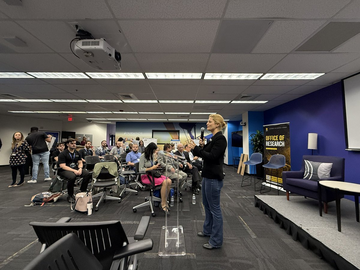 Kicking off the first SpaceU Symposium highlighting faculty and student space research at <a href="/UCF/">UCF</a>. Thanks to <a href="/UCFBusiness/">UCF Business</a> for hosting!