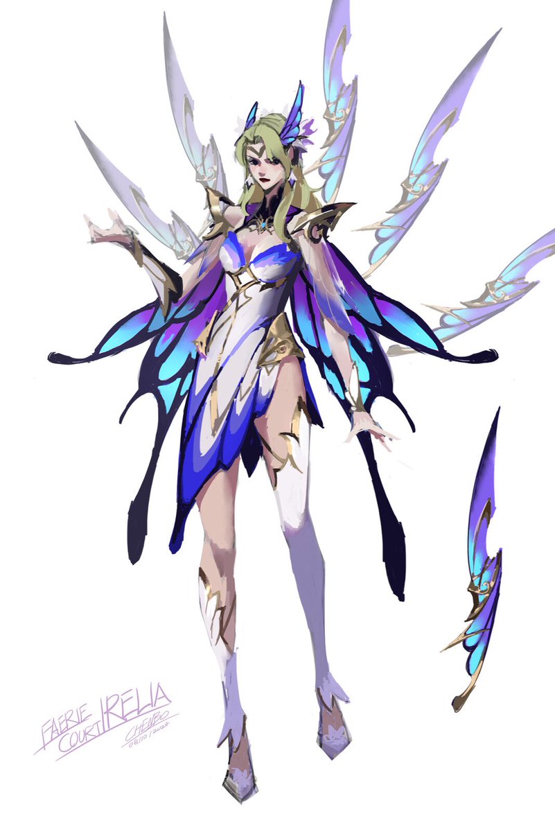 Cassicopium_'s tweet image. HE MADE A FAERIE COURT IRELIA CONCEPT SKETCH IM LOSING IT SHES SO PRETTYYYYYYY