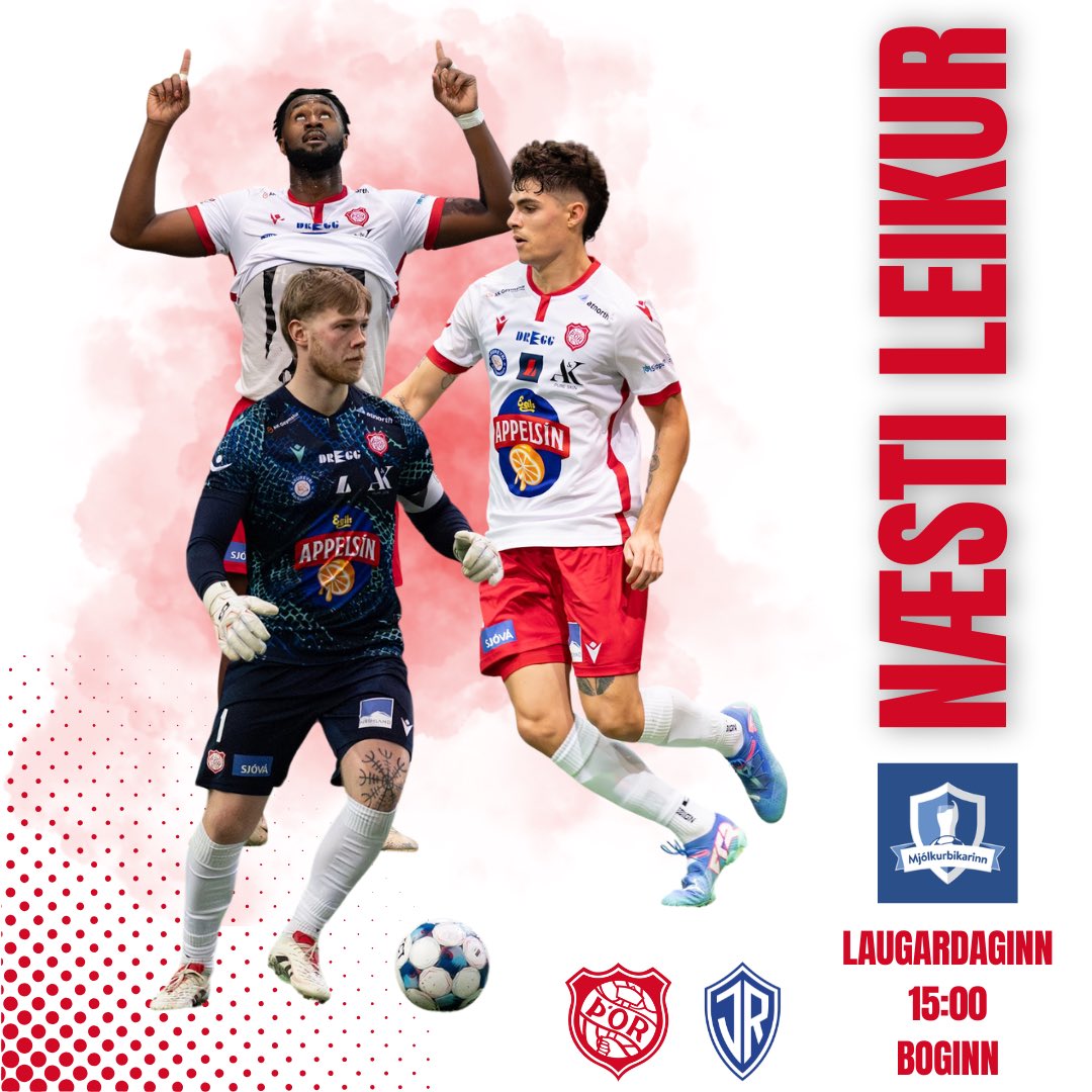 Bikarævintýrið heldur áfram á laugardaginn 🥛
Upphitun í Hamri frá 14:00 🍺🍔