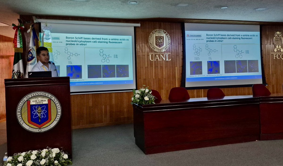 Muchas gracias Dr. Jesús Lara Cerón, de la Universidad de Guadalajara por su conferencia: Moléculas al servicio de la biomedicina: de la química del boro y estaño hasta el diseño de quimiosensores
En el #EQI2025 celebrado en la #UANL. #boron #tin #InorganicChemistry #chemosensor