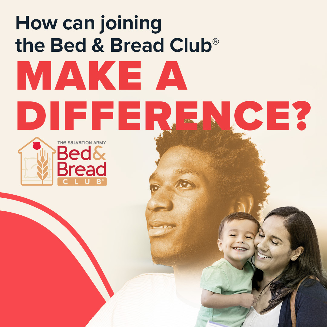 TSAGeorgia's tweet photo. Every month, your gift will go where it's needed most in the fight against hunger and homelessness. Join the Bed &amp; Bread Club® today: https://t.co/AELvWX5GMQ

#SalvationArmy #TSAGeorgia #DoingTheMostGood #SalvationArmyUS #TheSalvationArmy https://t.co/S747QgXIR8