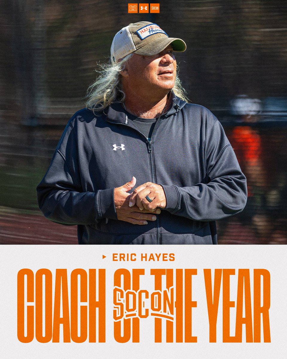 Mercer Men's Tennis (@mercermtennis) on Twitter photo Skipper Eric Hayes picks up his second <a href="/SoConSports/">The Southern Conference</a> Coach of the Year laurel, and his first since 2018.
#RoarTogether Skipper Eric Hayes picks up his second <a href="/SoConSports/">The Southern Conference</a> Coach of the Year laurel, and his first since 2018.
#RoarTogether