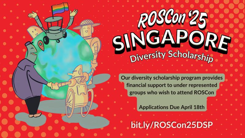 My fellow 11th hour Engineers 😅, ROSCon Diversity Scholarship Application Deadline is tomorrow. 

roscon.ros.org/2025/#diversit…

Hope I get to go too 🥲

#ros #roscon #ros2